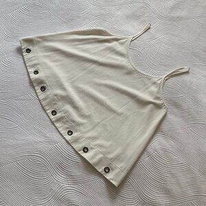 Topshop Soprano White Tank Top